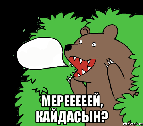  Мерееееей, кайдасын?, Комикс медведь из кустов