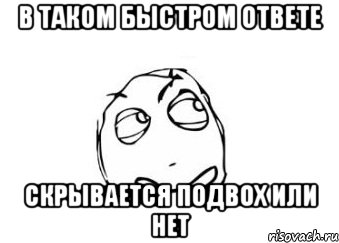 в таком быстром ответе скрывается подвох или нет, Мем Мне кажется или