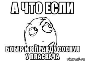 А что если Бобер и в правду соснул у пласкача, Мем Мне кажется или