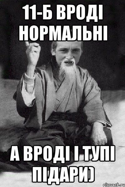 11-Б вроді нормальні А вроді і тупі підари), Мем Мудрий паца