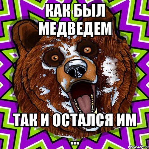 Мем картинка с медведем