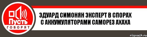 Эдуард Симонян Эксперт в спорах с аккумуляторами саморез ахаха, Комикс   пусть говорят