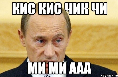 КИС КИС ЧИК ЧИ МИ МИ ААА, Мем путин