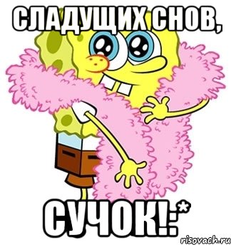 Сладущих снов, Сучок!:*, Мем Спанч боб