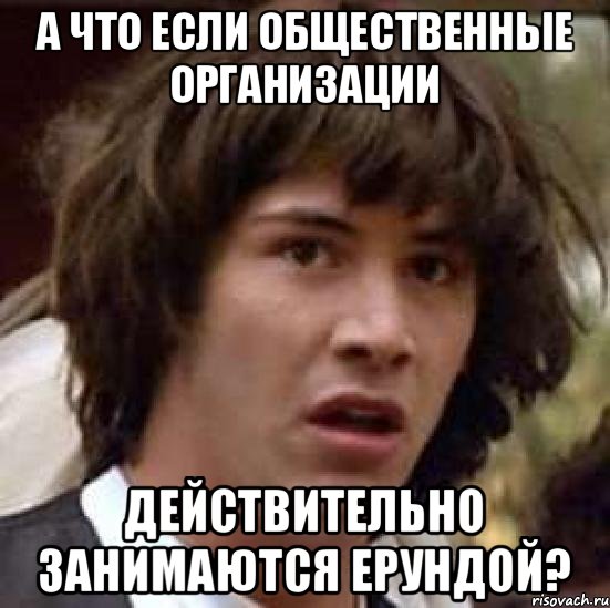 а что если общественные организации действительно занимаются ерундой?, Мем А что если (Киану Ривз)