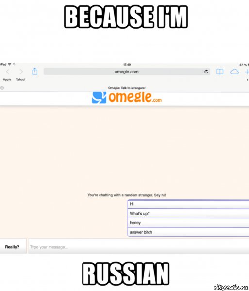 Because i am. Мемы про русский язык. Because Мем. I'M Russian Мем. Бикоз Мем.