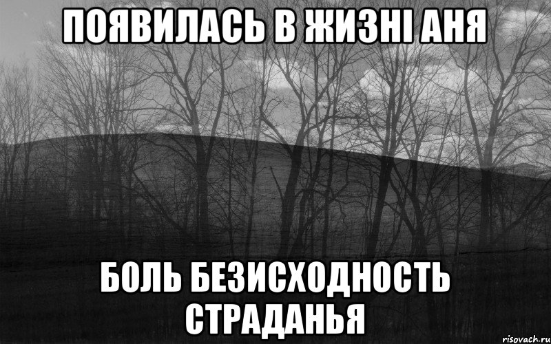 Появилась в жизні Аня Боль безисходность страданья, Мем безысходность тлен боль