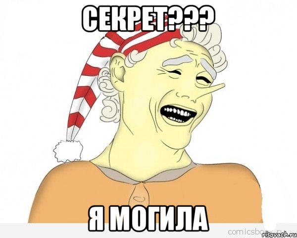 секрет??? я могила, Мем буратино