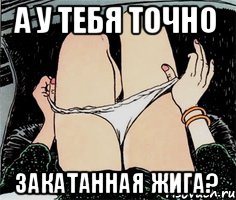 А у тебя точно закатанная жига?, Мем А ты точно