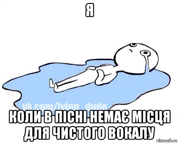 я коли в пісні немає місця для чистого вокалу