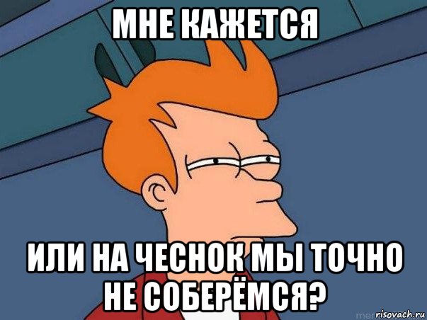 мне кажется или на чеснок мы точно не соберёмся?, Мем  Фрай (мне кажется или)