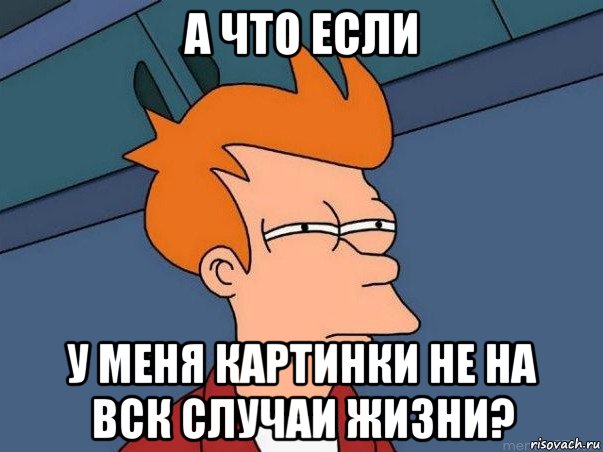 а что если у меня картинки не на вск случаи жизни?, Мем  Фрай (мне кажется или)