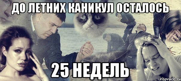 ДО ЛЕТНИХ КАНИКУЛ ОСТАЛОСЬ 25 НЕДЕЛЬ, Мем Грусть вселенская