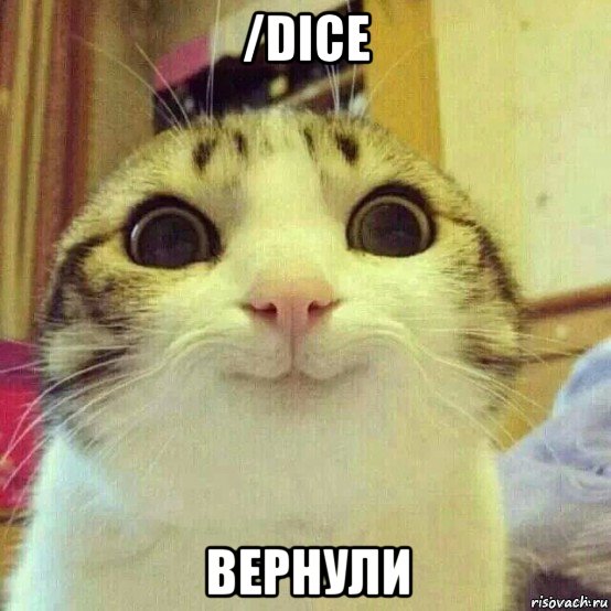 /dice вернули, Мем       Котяка-улыбака