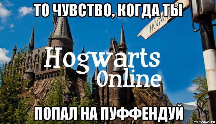 то чувство, когда ты попал на пуффендуй, Мем   Мем Хогвартс Онлайн
