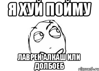 Я ХУЙ ПОЙМУ ЛАВРЕН АЛКАШ ИЛИ ДОЛБОЕБ, Мем Мне кажется или