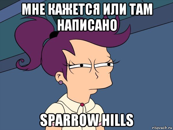 мне кажется или там написано sparrow hills, Мем Мне кажется или (с Лилой)