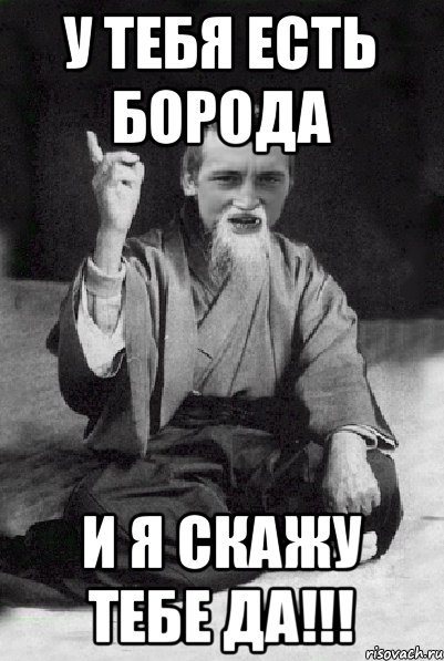 У тебя есть борода и я скажу тебе ДА!!!, Мем Мудрий паца