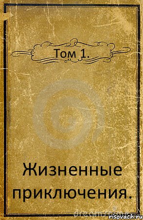 Том 1. Жизненные приключения., Комикс обложка книги