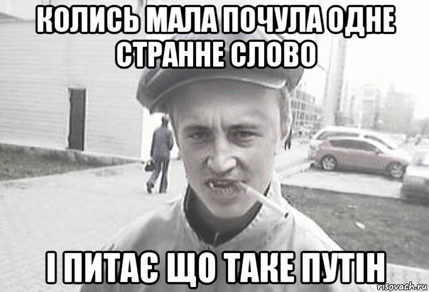 колись мала почула одне странне слово і питає що таке путін, Мем Пацанська философия