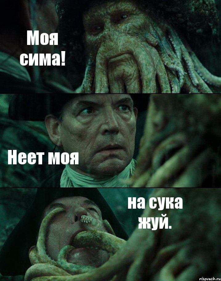 Моя сима! Неет моя на сука жуй., Комикс Пираты Карибского моря