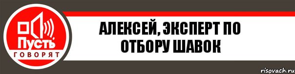 Алексей, Эксперт по отбору шавок, Комикс   пусть говорят