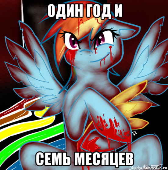 один год и семь месяцев, Мем RAINBOW FACTORY DASH