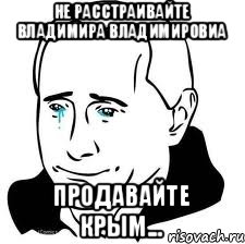 Не расстраивайте Владимира Владимировиа Продавайте Крым..., Мем  Володя Путин