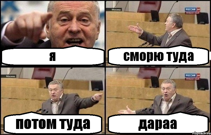 я сморю туда потом туда дараа, Комикс Жириновский