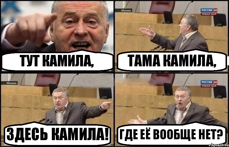 ТУТ КАМИЛА, ТАМА КАМИЛА, ЗДЕСЬ КАМИЛА! ГДЕ ЕЁ ВООБЩЕ НЕТ?, Комикс Жириновский