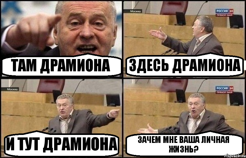 ТАМ ДРАМИОНА ЗДЕСЬ ДРАМИОНА И ТУТ ДРАМИОНА ЗАЧЕМ МНЕ ВАША ЛИЧНАЯ ЖИЗНЬ?, Комикс Жириновский