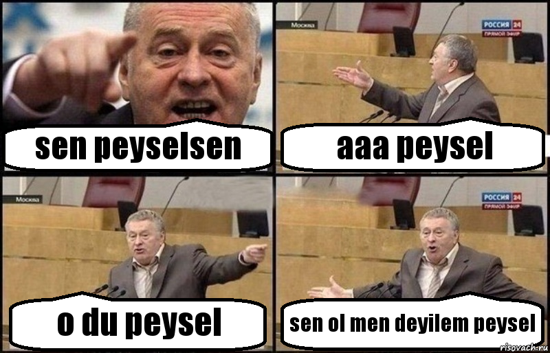 sen peyselsen aaa peysel o du peysel sen ol men deyilem peysel, Комикс Жириновский