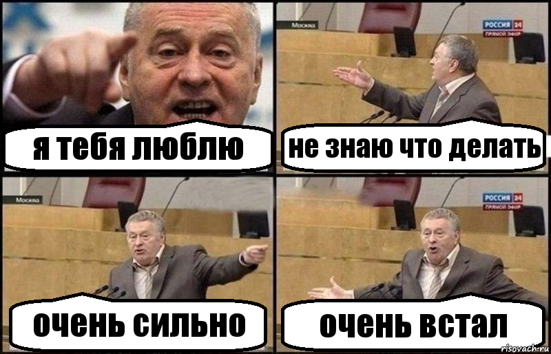 я тебя люблю не знаю что делать очень сильно очень встал, Комикс Жириновский