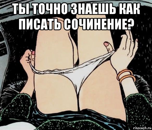 ты точно знаешь как писать сочинение? , Мем А ты точно