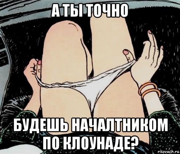 а ты точно будешь началтником по клоунаде?, Мем А ты точно