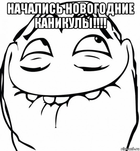 начались новогодние каникулы!!!! 