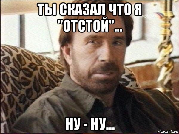 ты сказал что я "отстой"... ну - ну..., Мем чак норрис