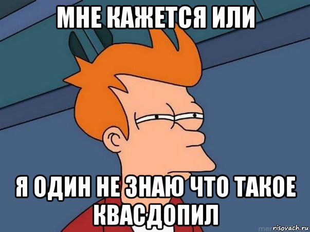 мне кажется или я один не знаю что такое квасдопил, Мем  Фрай (мне кажется или)