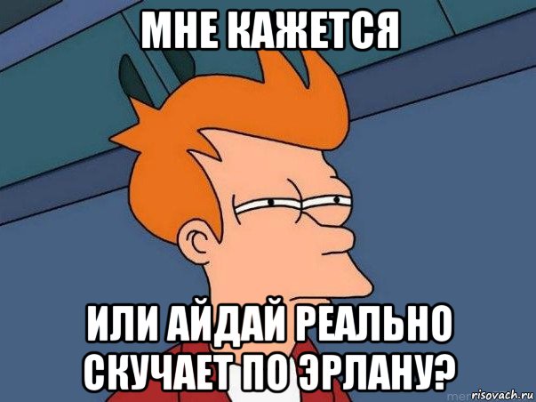 мне кажется или айдай реально скучает по эрлану?, Мем  Фрай (мне кажется или)