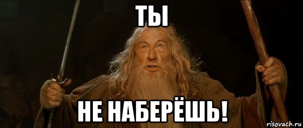 ты не наберёшь!, Мем Гендальф (Ты не пройдешь)