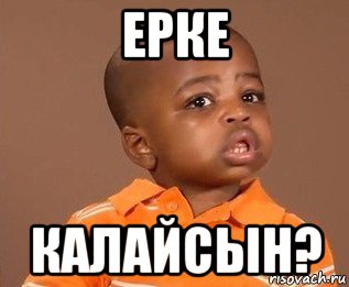 ерке калайсын?, Мем какого пацана отпустило