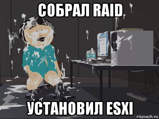 собрал raid установил esxi, Мем    Рэнди Марш