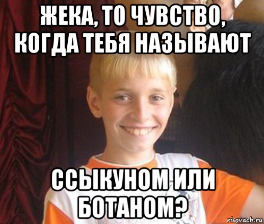 жека, то чувство, когда тебя называют ссыкуном или ботаном?, Мем Типичный школьник