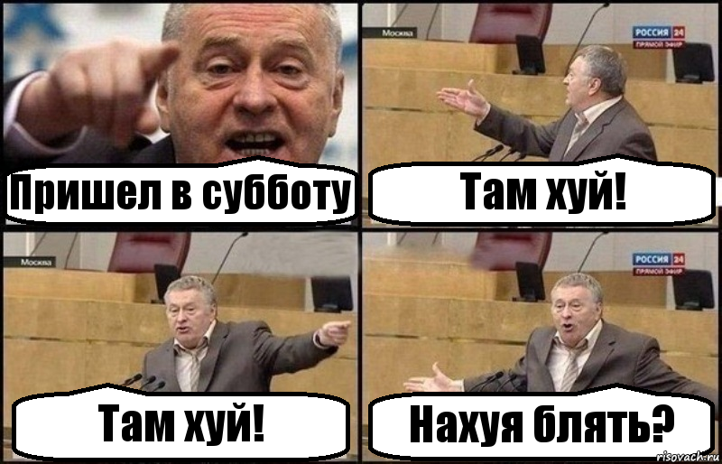 Пришел в субботу Там хуй! Там хуй! Нахуя блять?, Комикс Жириновский