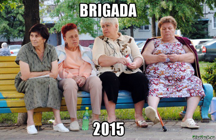 brigada 2015, Мем Бабушки на скамейке
