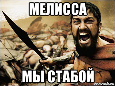 мелисса мы стабой, Мем Это Спарта