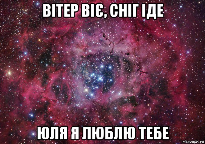 вітер віє, сніг іде юля я люблю тебе, Мем Ты просто космос