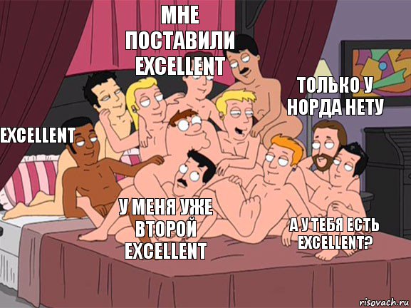 Excellent мне поставили Excellent а у тебя есть Excellent? только у норда нету у меня уже второй Excellent, Комикс Семейный Гей