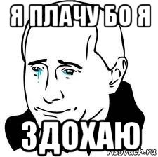 я плачу бо я здохаю, Мем  Володя Путин