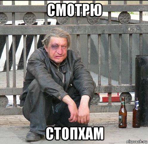 смотрю стопхам, Мем Бомжара